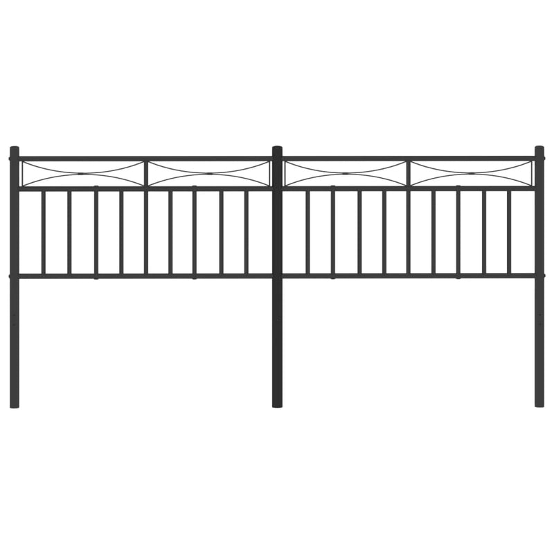 vidaXL fekete fém fejtámla 200 cm