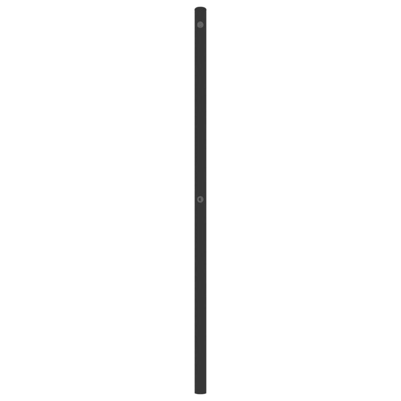 vidaXL fekete fém fejtámla 200 cm