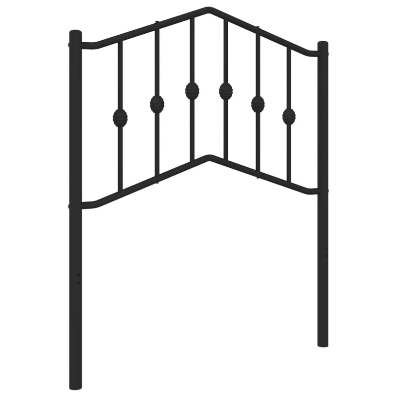 vidaXL fekete fém fejtámla 75 cm