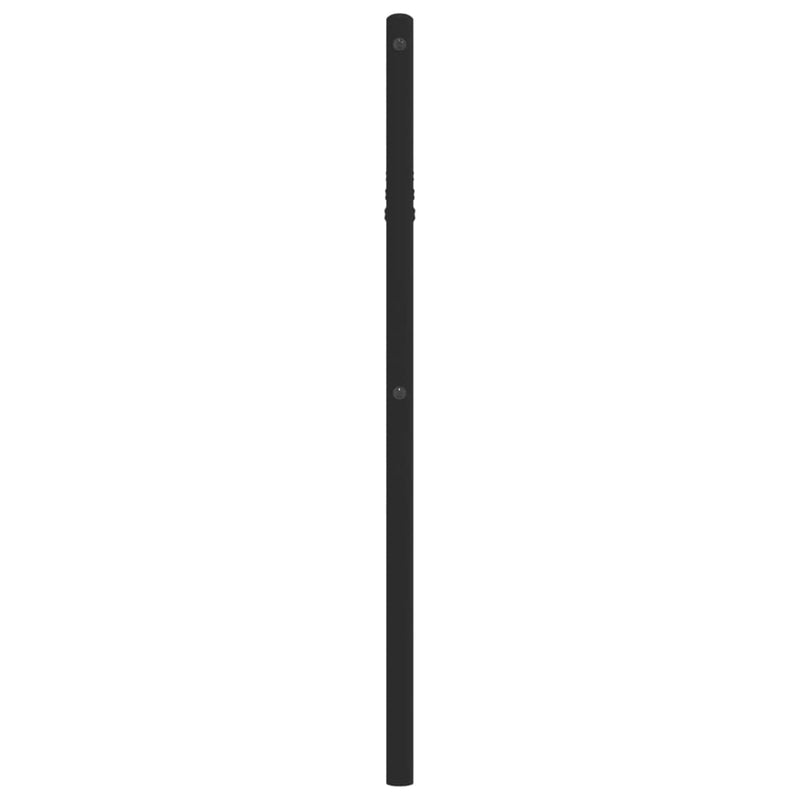 vidaXL fekete fém fejtámla 75 cm