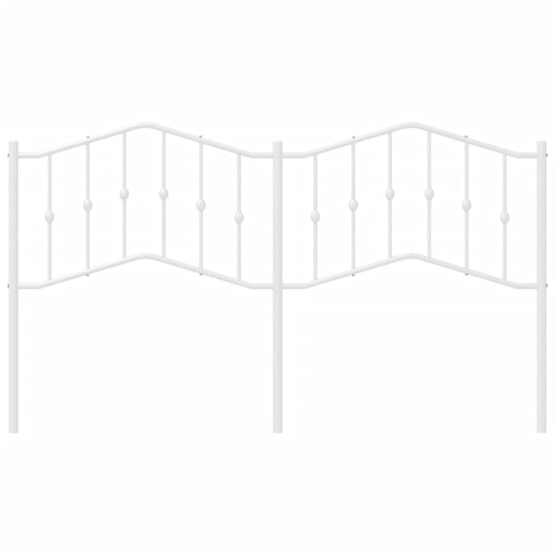 vidaXL fehér fém fejtámla 160 cm