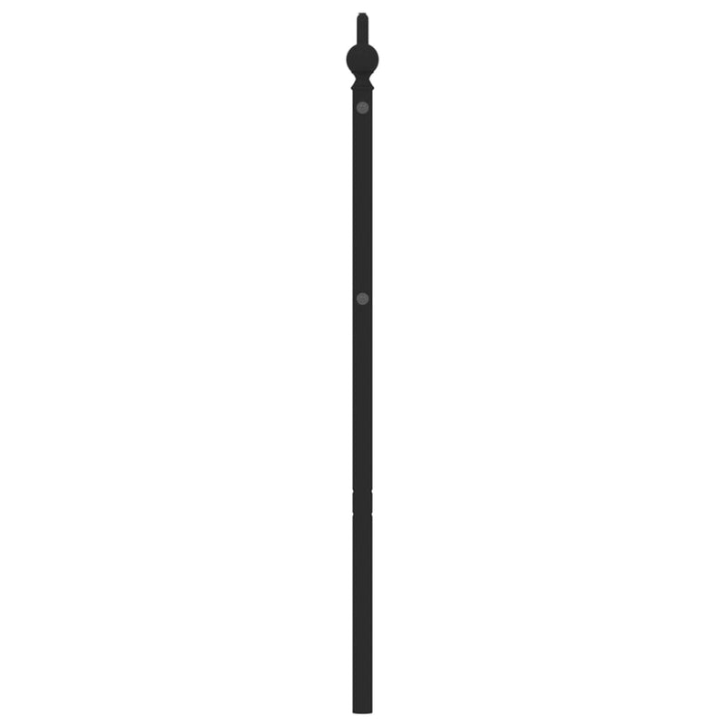 vidaXL fekete fém fejtámla 200 cm