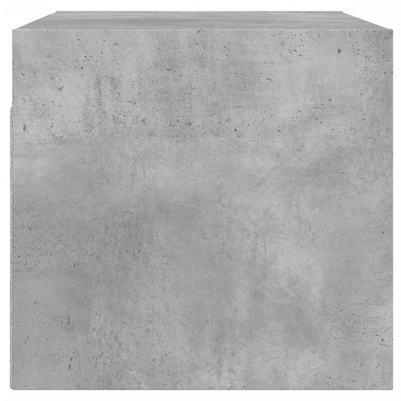 vidaXL betonszürke faliszekrény üvegajtókkal 68,5x37x35 cm