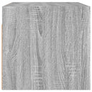 vidaXL szürke sonoma színű faliszekrény üvegajtókkal 68,5x37x35 cm