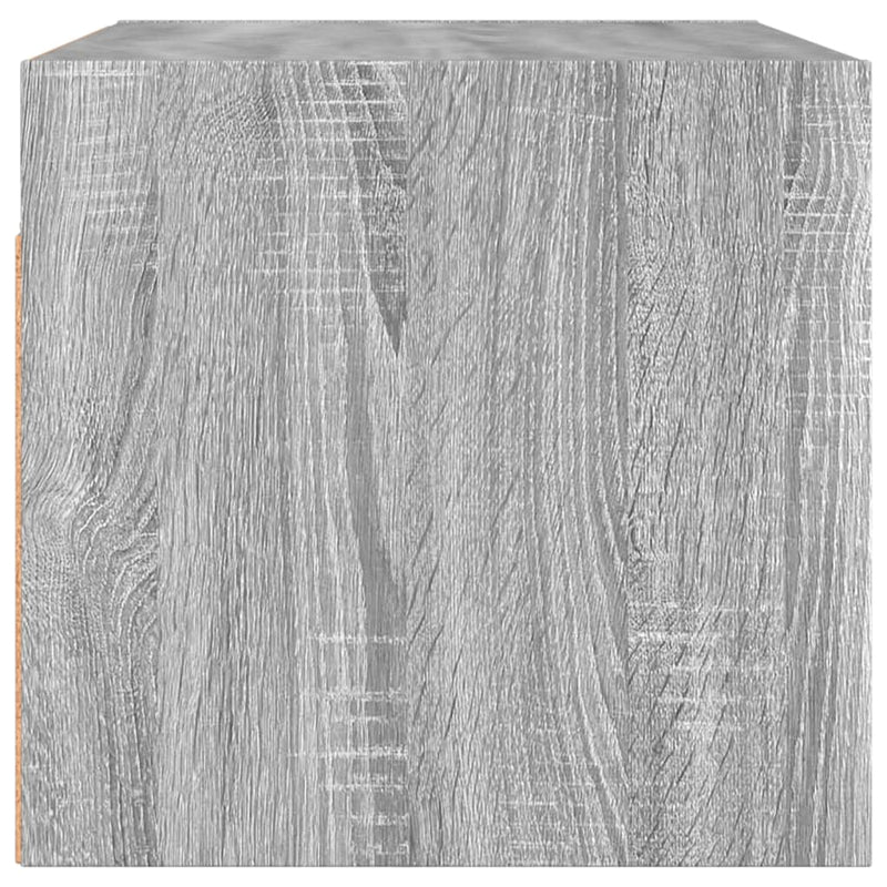 vidaXL 2 db szürke sonoma faliszekrény üvegajtókkal 68,5 x 37 x 35 cm
