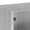 vidaXL 2 db szürke sonoma faliszekrény üvegajtókkal 68,5 x 37 x 35 cm