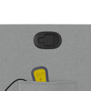 vidaXL világosszürke szövet felállást segítő dönthető masszázsfotel