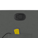 vidaXL sötétszürke szövet felállást segítő dönthető masszázsfotel