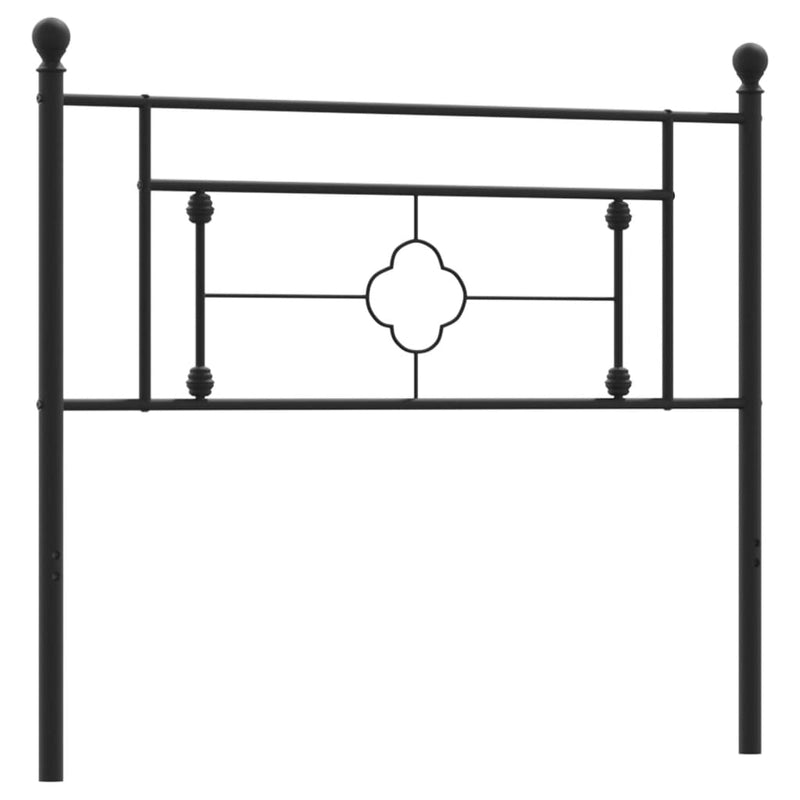 vidaXL fekete fém fejtámla 107 cm