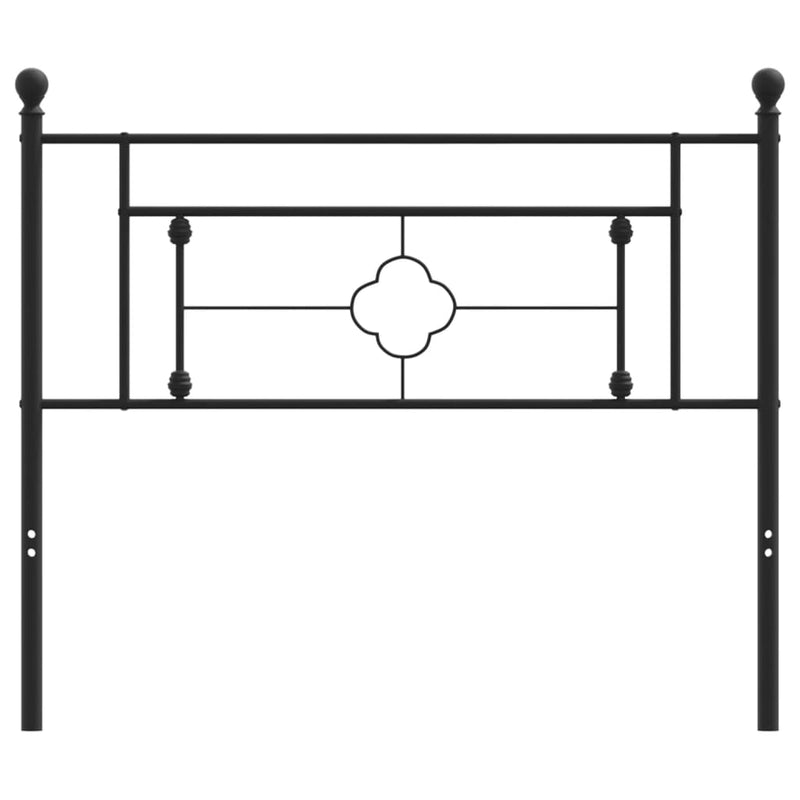 vidaXL fekete fém fejtámla 107 cm