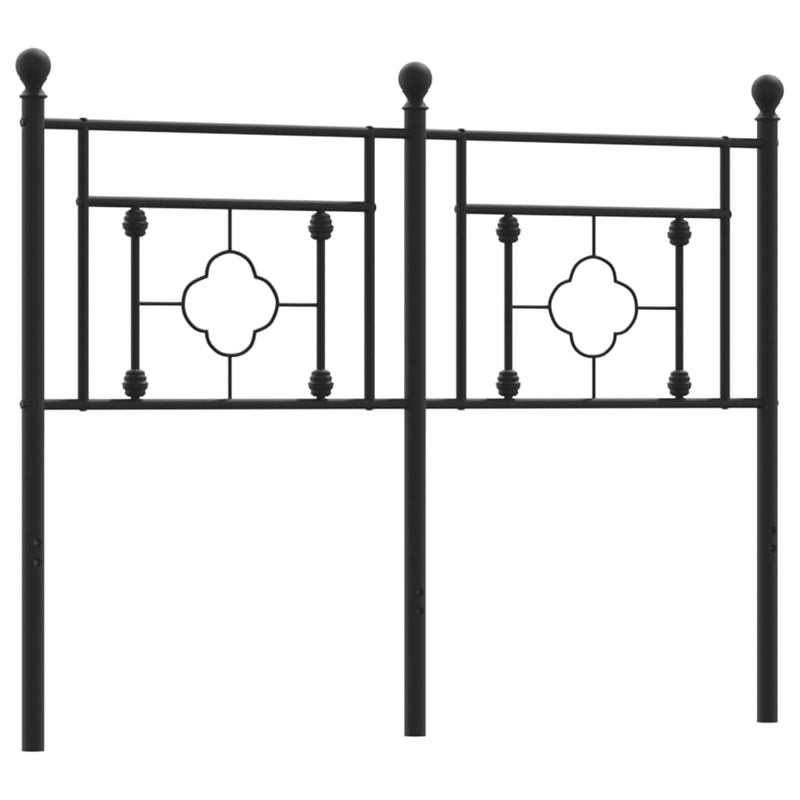 vidaXL fekete fém fejtámla 120 cm
