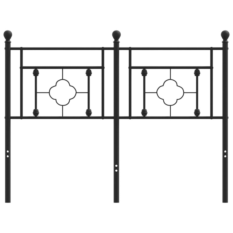 vidaXL fekete fém fejtámla 120 cm