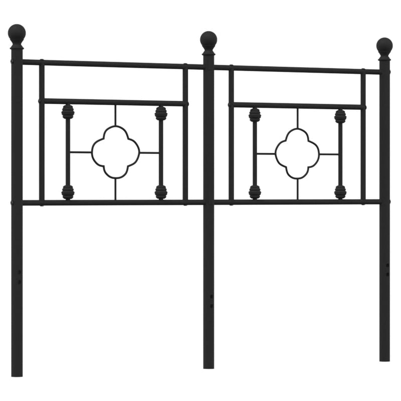 vidaXL fekete fém fejtámla 120 cm