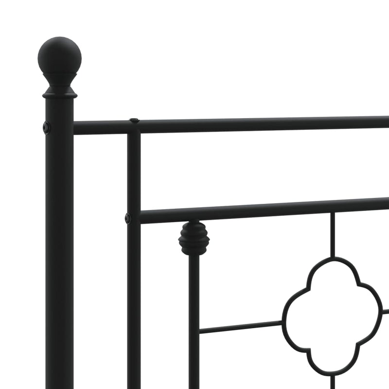vidaXL fekete fém fejtámla 193 cm