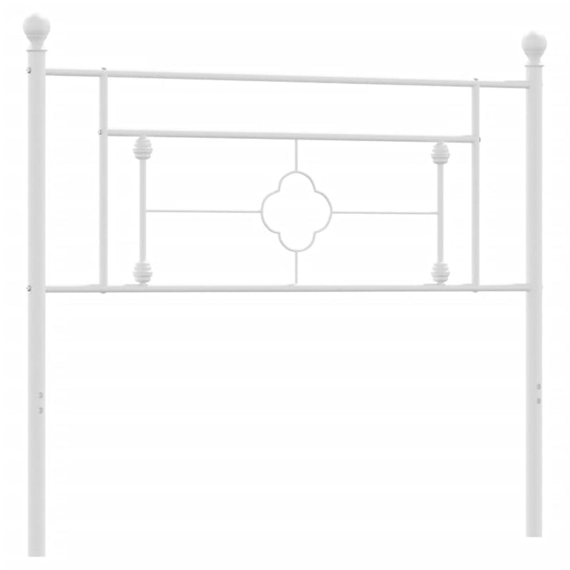 vidaXL fehér fém fejtámla 107 cm