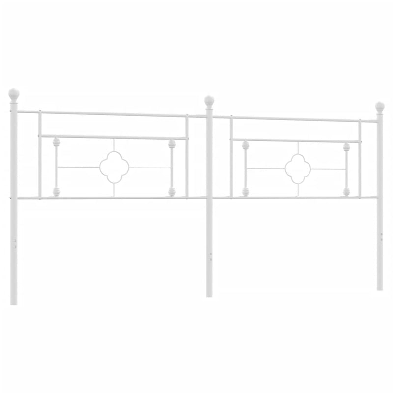 vidaXL fehér fém fejtámla 200 cm