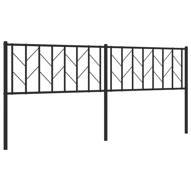 vidaXL fekete fém fejtámla 193 cm