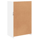 vidaXL fehér szerelt fa tálalószekrény LED-világítással