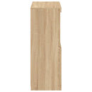 vidaXL sonoma tölgy színű szerelt fa tálalószekrény LED-világítással