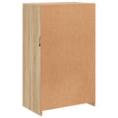 vidaXL sonoma tölgy színű szerelt fa tálalószekrény LED-világítással