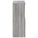 vidaXL szürke sonoma színű szerelt fa tálalószekrény LED-világítással