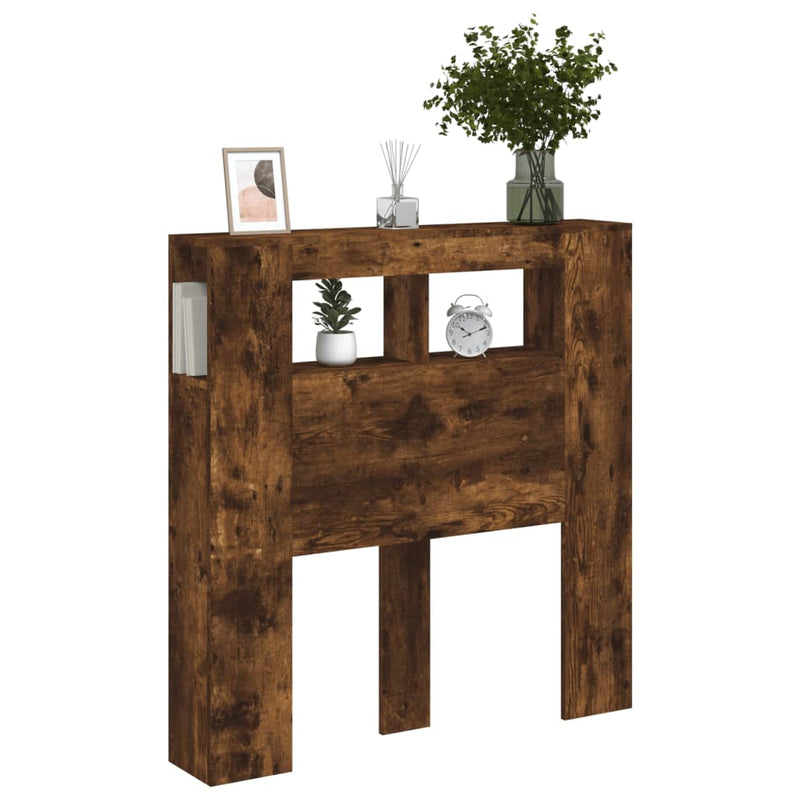 vidaXL sonoma tölgy színű szerelt fa LED-es fejtámla 100x18,5x103,5 cm