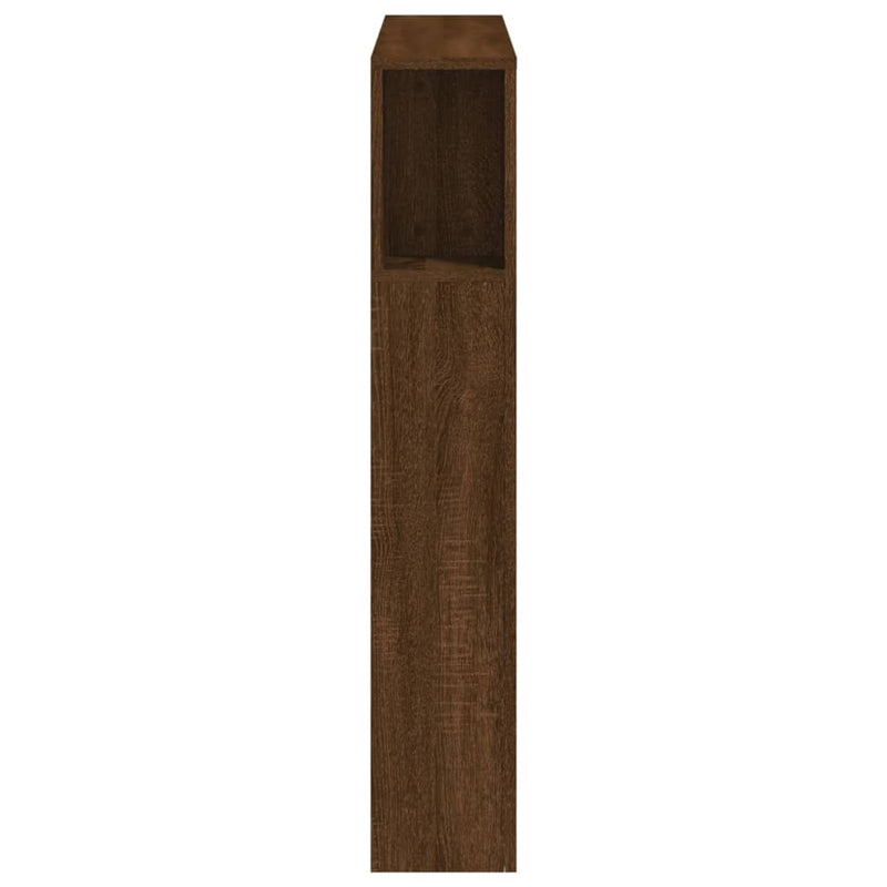 vidaXL barna tölgyszínű szerelt fa LED-es fejtámla 100x18,5x103,5 cm