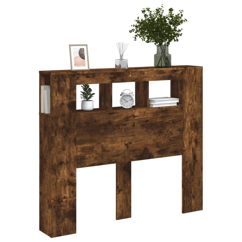 vidaXL sonoma tölgy színű szerelt fa LED-es fejtámla 120x18,5x103,5 cm