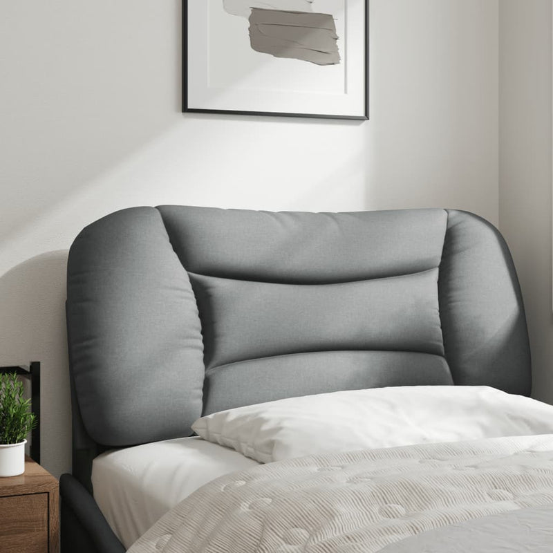 vidaXL világosszürke szövet fejtámla párna 80 cm
