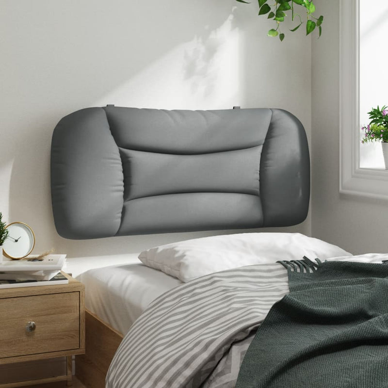 vidaXL világosszürke szövet fejtámla párna 80 cm