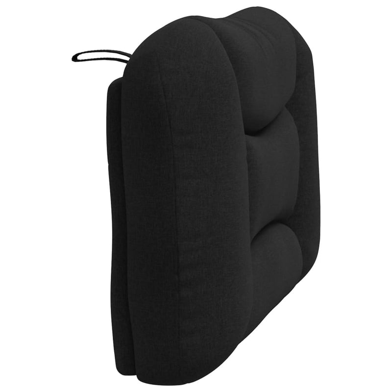 vidaXL fekete szövet fejtámla párna 80 cm