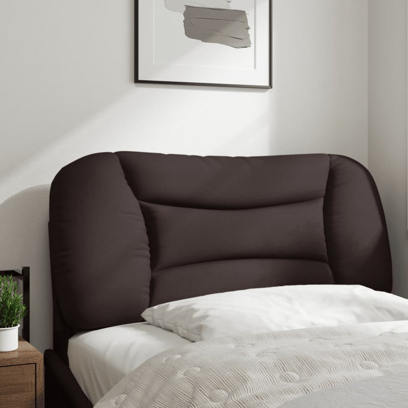vidaXL sötétbarna szövet fejtámla párna 80 cm