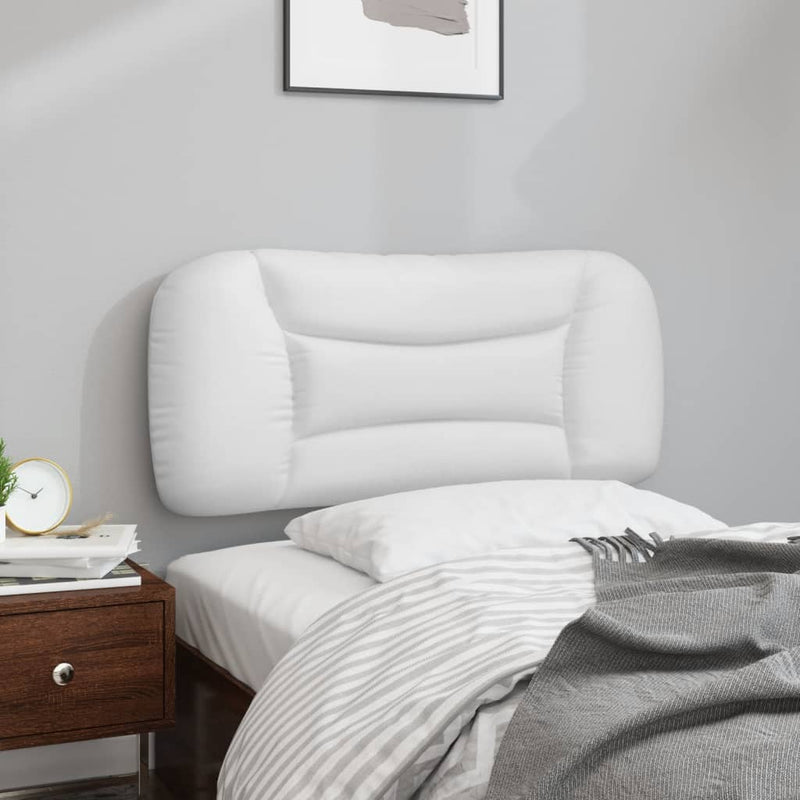 vidaXL fehér műbőr fejtámla párna 80 cm