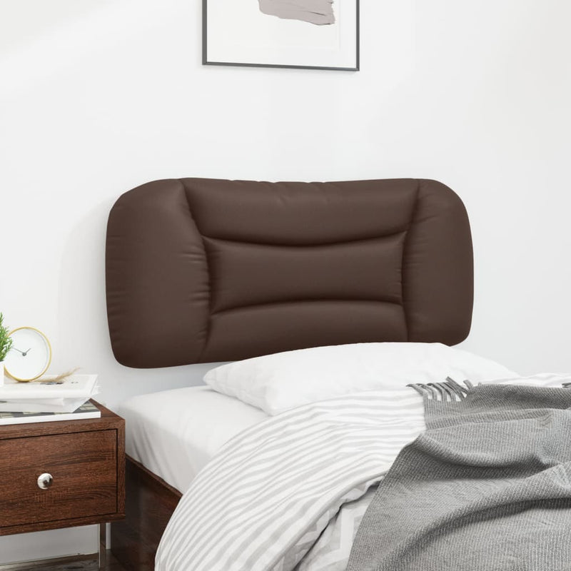 vidaXL barna műbőr fejtámla párna 80 cm