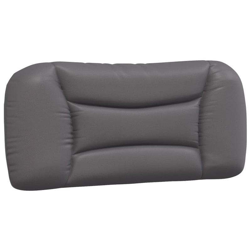 vidaXL szürke műbőr fejtámla párna 80 cm