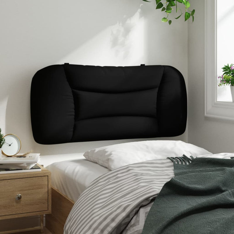 vidaXL fekete szövet fejtámla párna 90 cm