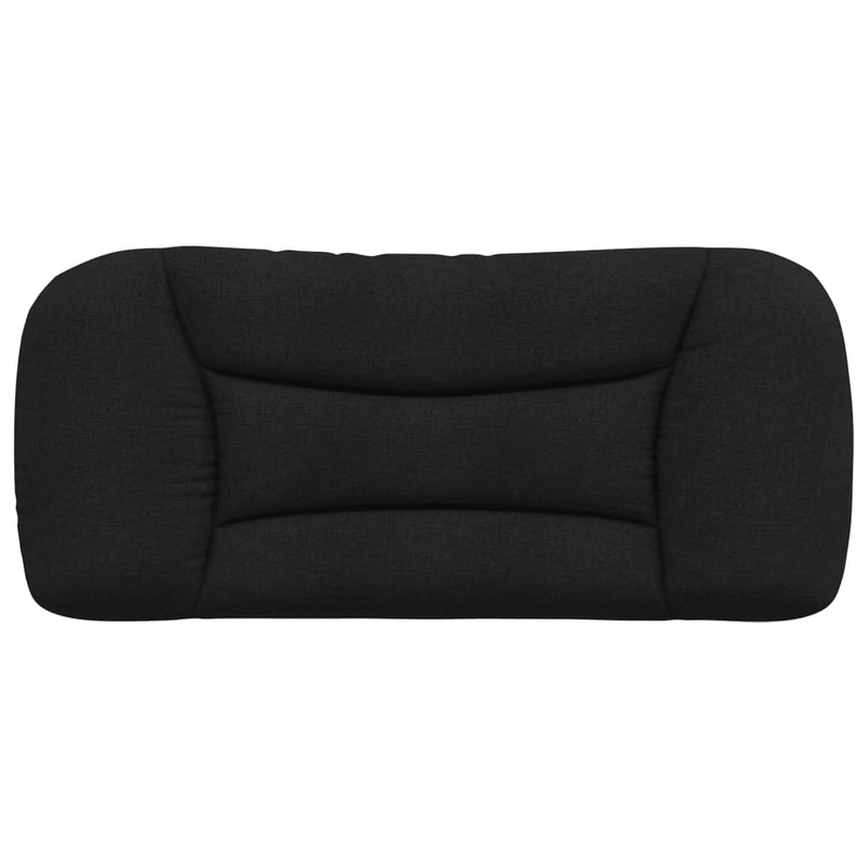 vidaXL fekete szövet fejtámla párna 90 cm