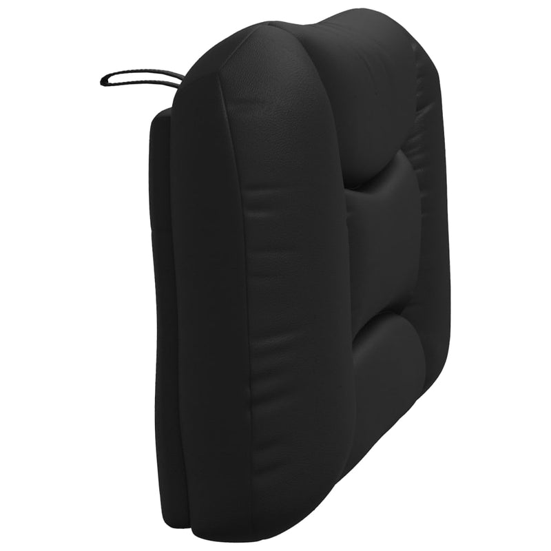 vidaXL fekete műbőr fejtámla párna 90 cm