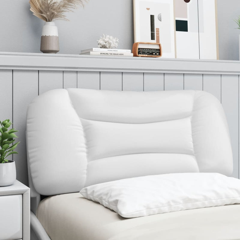 vidaXL fehér műbőr fejtámla párna 90 cm