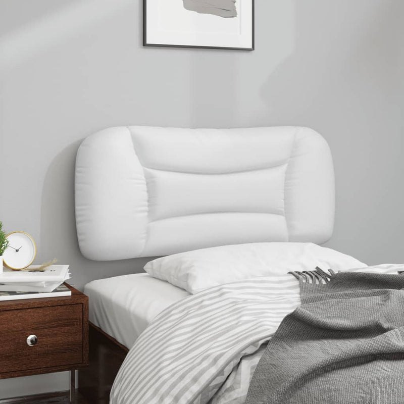 vidaXL fehér műbőr fejtámla párna 90 cm