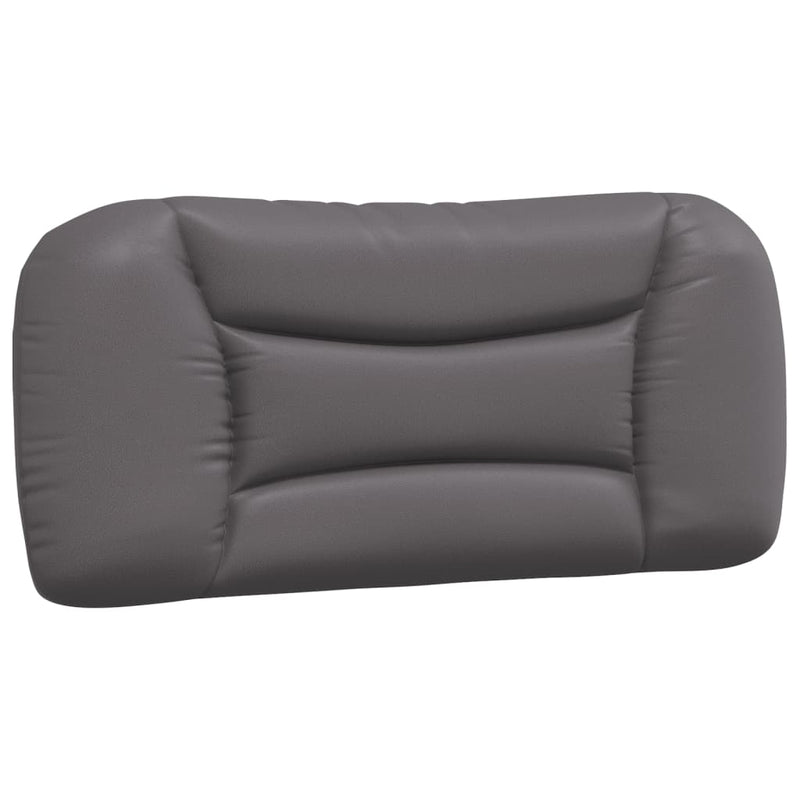 vidaXL szürke műbőr fejtámla párna 90 cm