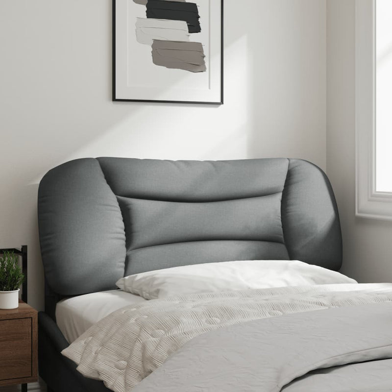 vidaXL világosszürke szövet fejtámla párna 100 cm