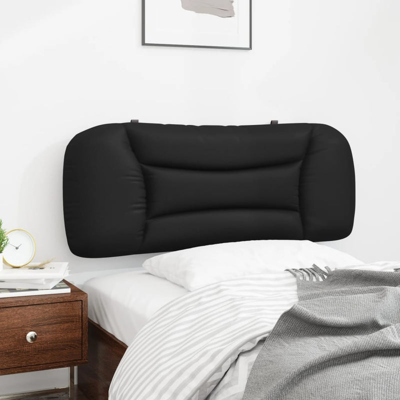vidaXL fekete műbőr fejtámla párna 100 cm