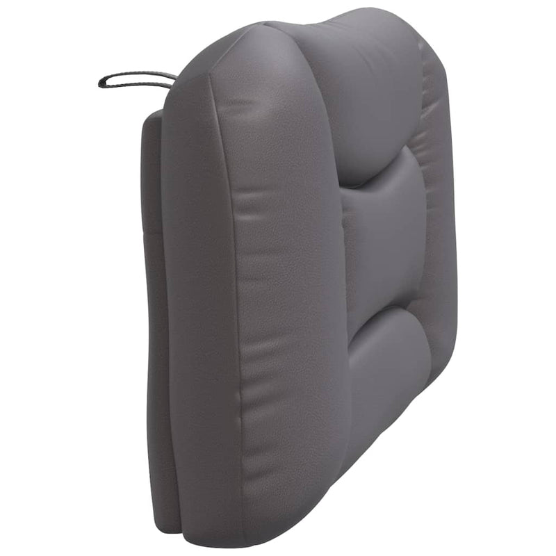 vidaXL szürke műbőr fejtámla párna 100 cm