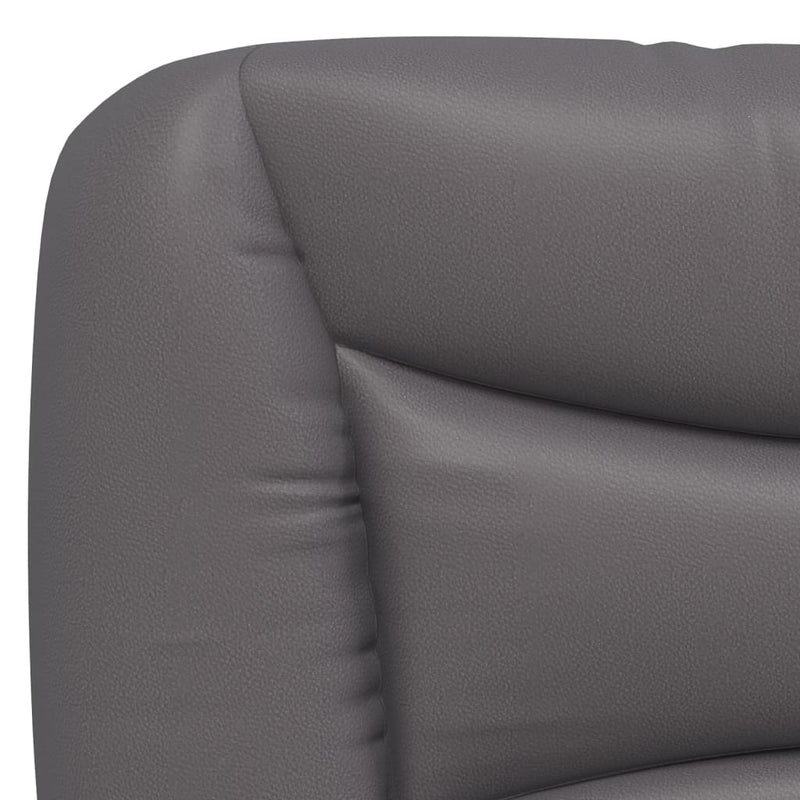 vidaXL szürke műbőr fejtámla párna 100 cm