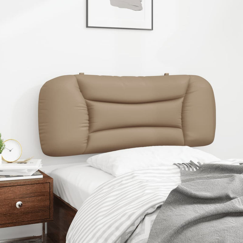 vidaXL cappuccino színű műbőr fejtámla párna 100 cm