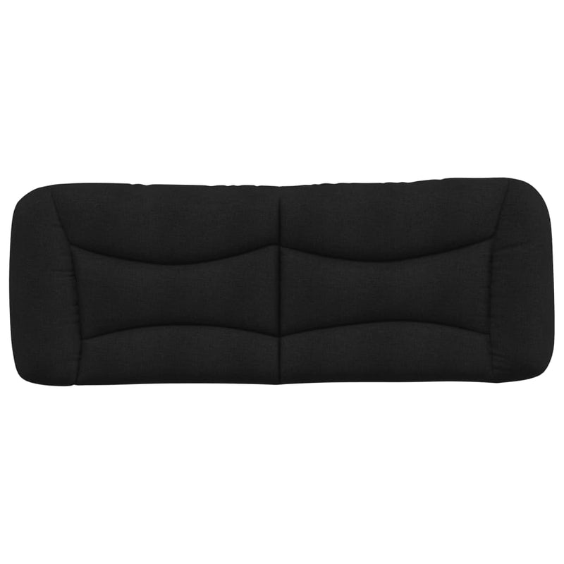 vidaXL fekete szövet fejtámla párna 120 cm