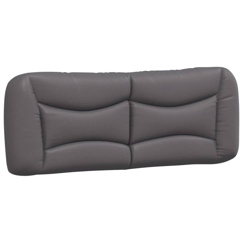 vidaXL szürke műbőr fejtámla párna 120 cm