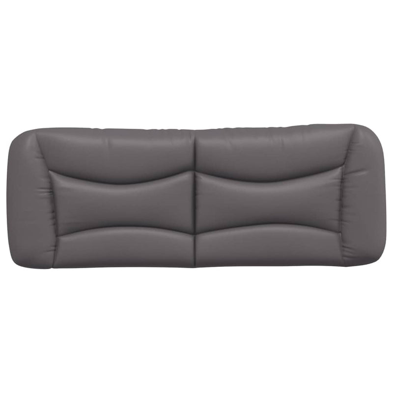 vidaXL szürke műbőr fejtámla párna 120 cm