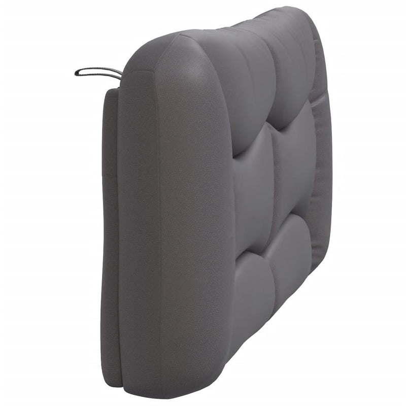 vidaXL szürke műbőr fejtámla párna 120 cm